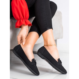 Diamantique Mocasini din piele ecologică negru 1