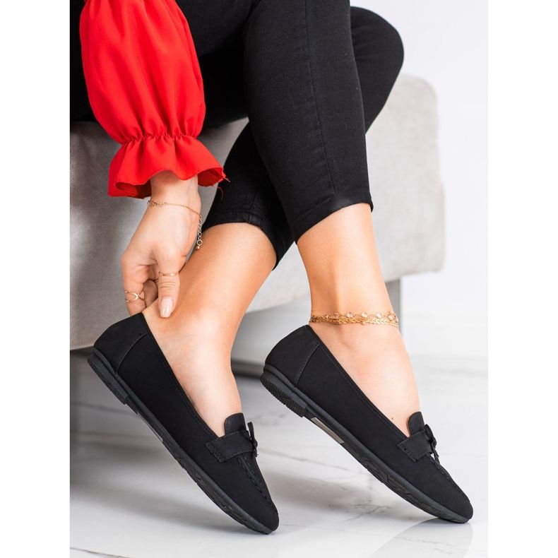 Diamantique Mocasini din piele ecologică negru 1