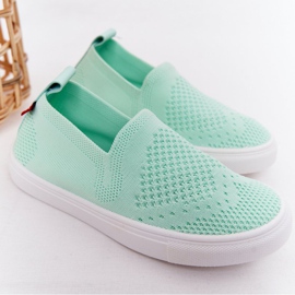 Adidași pentru copii Slip-On Big Star HH374101 Mint Slip-On verde 2