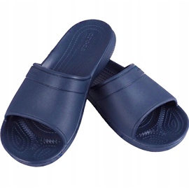 Papuci pentru copii Crocs Classic Slide pentru copii 204981 410 albastru marin 1