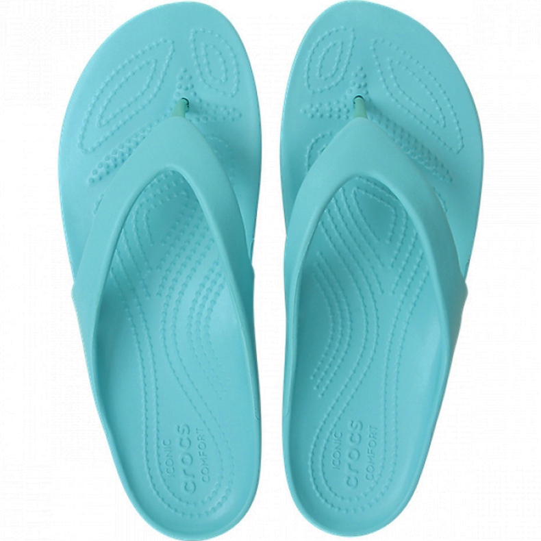 Sandale Crocs pentru femei Kadee Ii Flip W turcoaz 202492 40M albastru 2