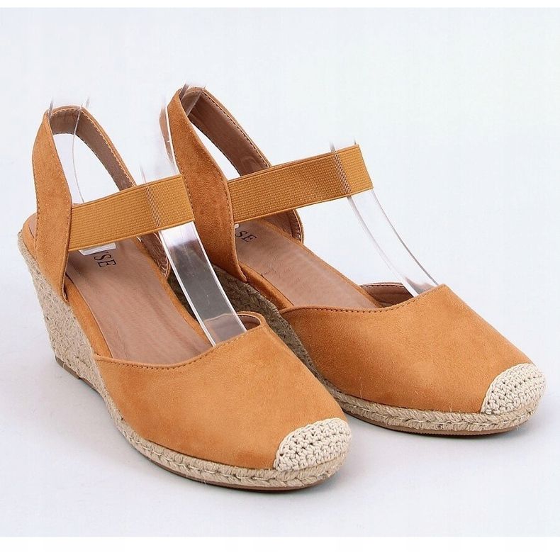Espadrile pe cămilă cu pană 9R50 Camel multicolor 1