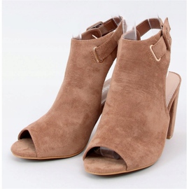 Sandale tocuri înalte camel 100-1001 SA-2 Camel maro multicolor 3