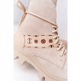 Lewski Shoes Cizme din piele de căprioară Lucrări Lewski Pantofi 2942-0 Light Beż bej 1