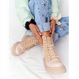 Lewski Shoes Cizme din piele de căprioară Lucrări Lewski Pantofi 3007-0 Nisip bej multicolor 2