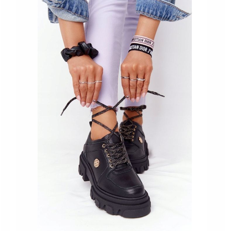 Lewski Shoes Pantofi Oxfords Lewski din piele 3011-0 negru 1