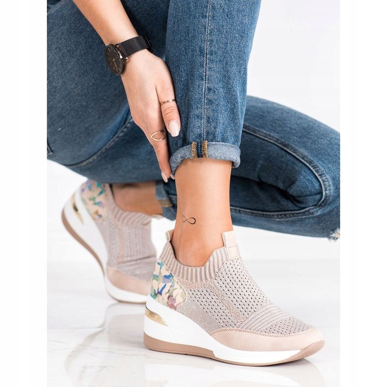 ARTIKER Adidași adezivi cu imprimare Moro roz multicolor 2 ARTIKER Adidași adezivi cu imprimare Moro roz multicolor 2