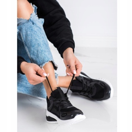 SHELOVET Pantofi sportivi ajurati negru 1