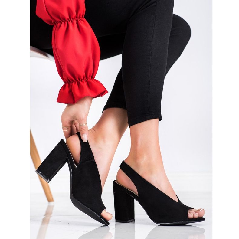 S. BARSKI Sandale construite S.BARSKI negru 2