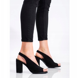 S. BARSKI Sandale construite S.BARSKI negru 1