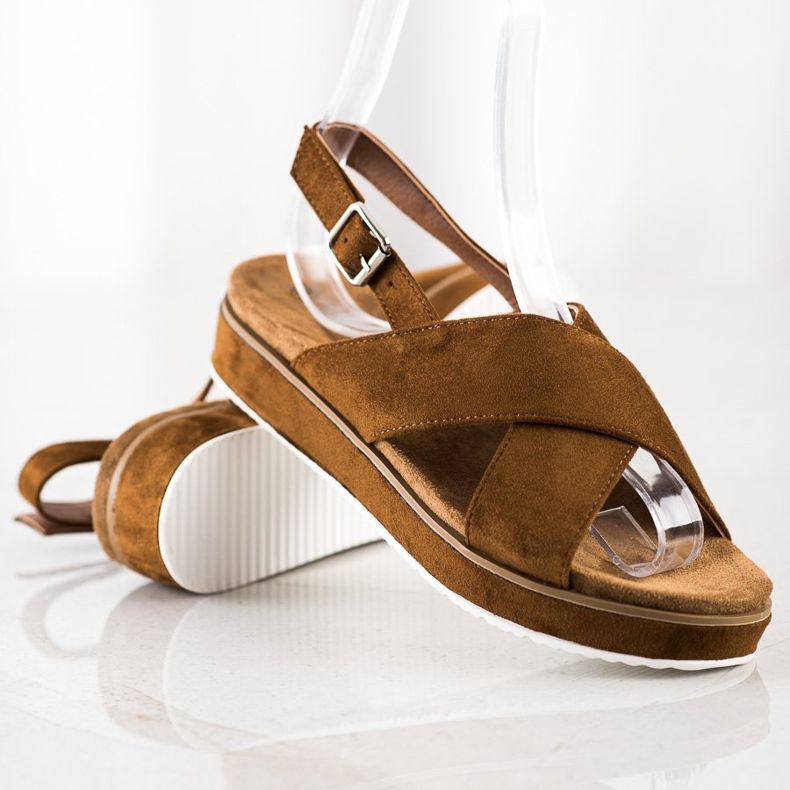 Goodin Sandale maro pe platformă 2 Goodin Sandale maro pe platformă 2