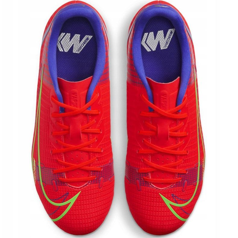 Pantof de fotbal Nike Mercurial Vapor 14 Academy FG / MG Junior CV0811 600 roșu roșu 1
