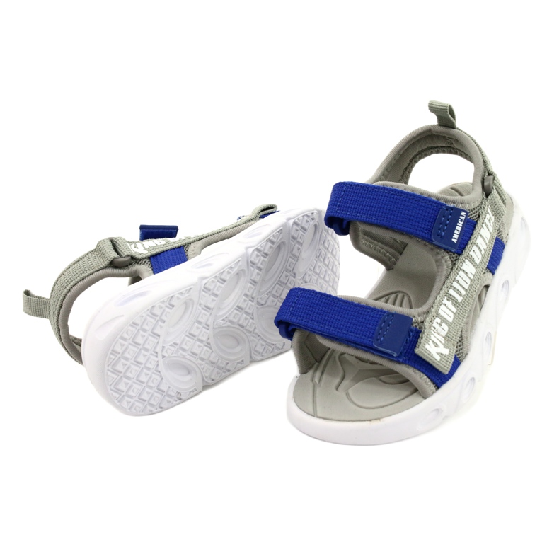 American Club Sandale Băieți cu terasa de spumă velcro RL27/21 Grey gri 2 American Club Sandale Băieți cu terasa de spumă velcro RL27/21 Grey gri 2