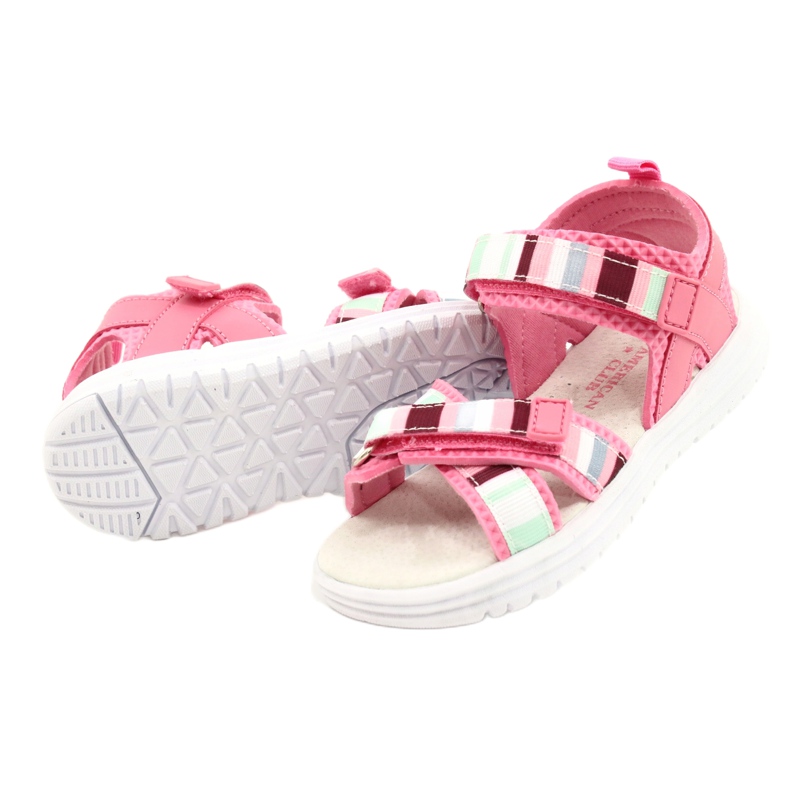 American Club Sandale pentru fete din piele Velcro Insera Arman Club Pink RL44/21 roz 2 American Club Sandale pentru fete din piele Velcro Insera Arman Club Pink RL44/21 roz 2