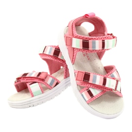 American Club Sandale pentru fete din piele Velcro Insera Arman Club Pink RL44/21 roz 4 American Club Sandale pentru fete din piele Velcro Insera Arman Club Pink RL44/21 roz 4
