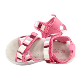 American Club Sandale pentru fete din piele Velcro Insera Arman Club Pink RL44/21 roz 3 American Club Sandale pentru fete din piele Velcro Insera Arman Club Pink RL44/21 roz 3