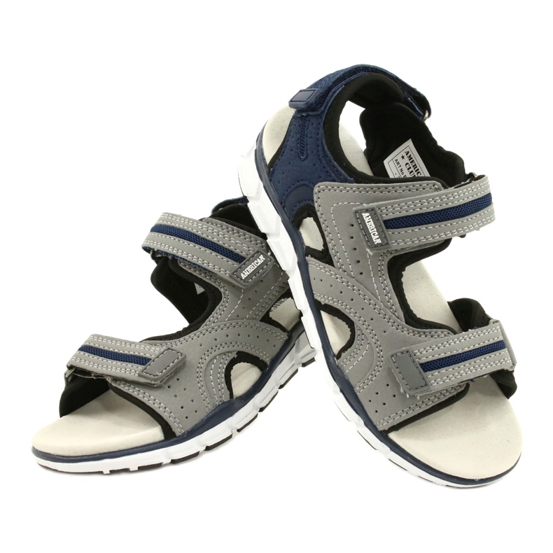 American Club Sports Sports Boys Leather Insert ES33/21 Grey gri 4