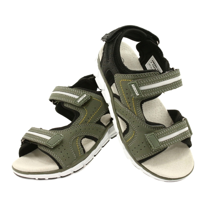 American Club Sports Sports Boys Leather Insert ES33/21 Kaki verde 5