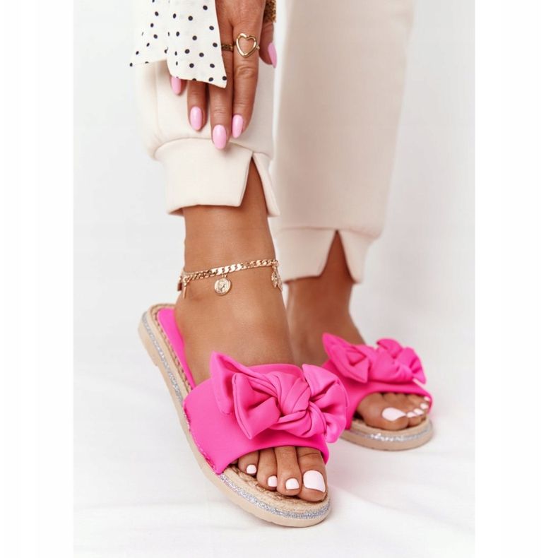 MSMG Papuci din cauciuc cu arc Andrea roz bej 1