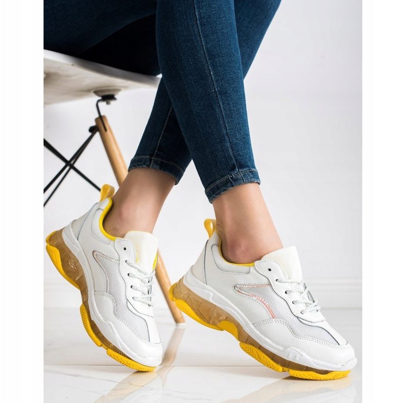 Goodin Adidași din piele alb 2