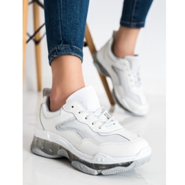 Goodin Adidași din piele alb 2