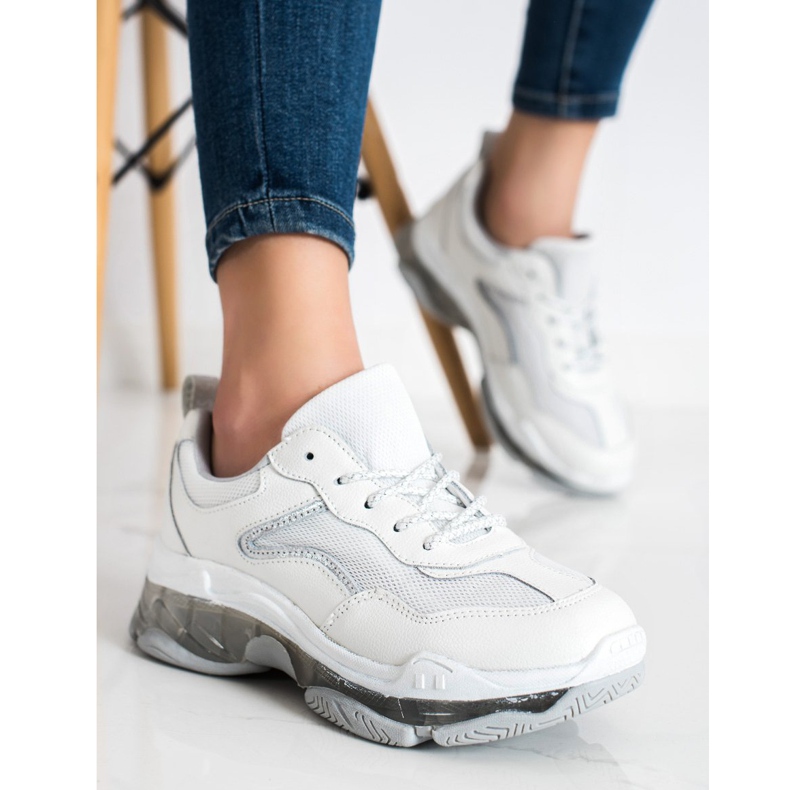 Goodin Adidași din piele alb 2