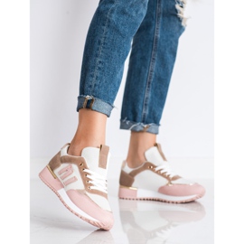 SHELOVET Pantofi sport cu plasă roz 1