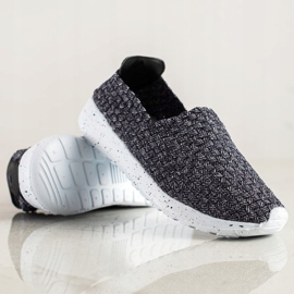 Sabatina Slipons împletite gri 1