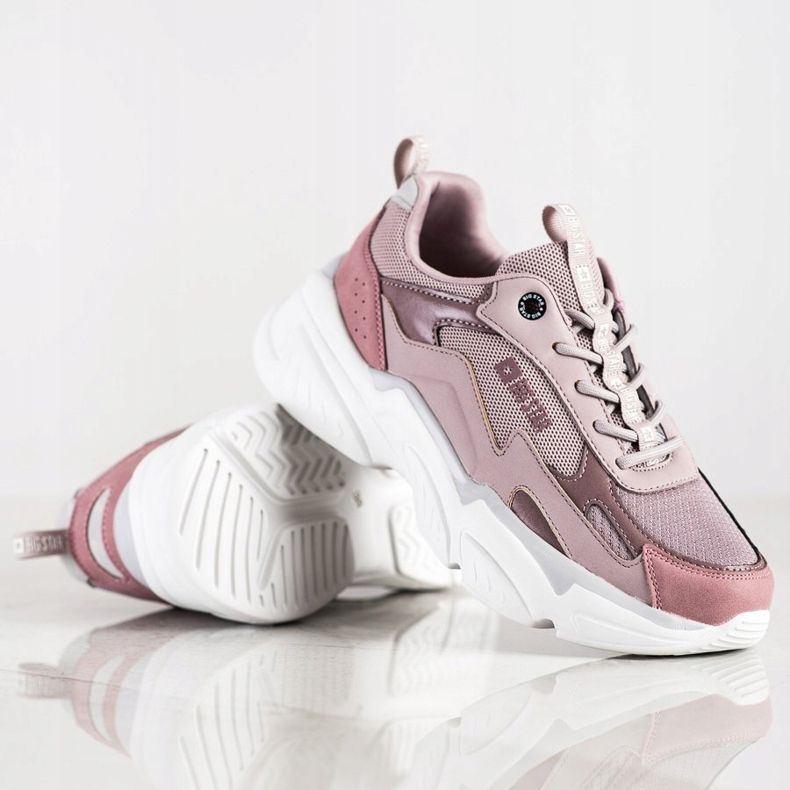 Adidași pentru femei Big Star HH274258 violet roz 1