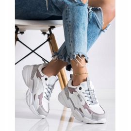 Adidași pentru femei Big Star HH274255 alb 2