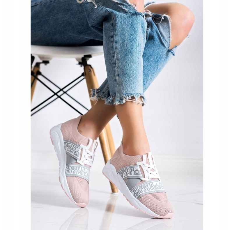 Adidași pentru femei Big Star HH274353 roz 2