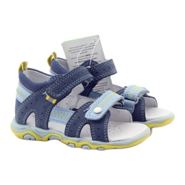 Sandale Bartek 81824 albastre pentru baieti cu Velcro albastru 4