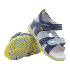 Sandale Bartek 81824 albastre pentru baieti cu Velcro albastru 3