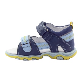 Sandale Bartek 81824 albastre pentru baieti cu Velcro albastru 2