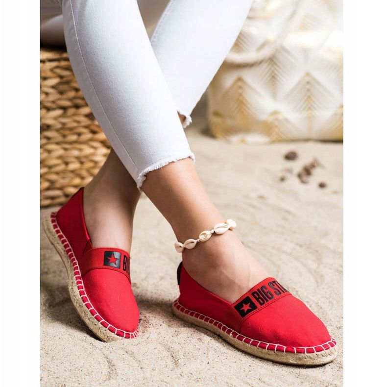 Espadrile pentru femei Big Star HH274476 roșu 1 Espadrile pentru femei Big Star HH274476 roșu 1