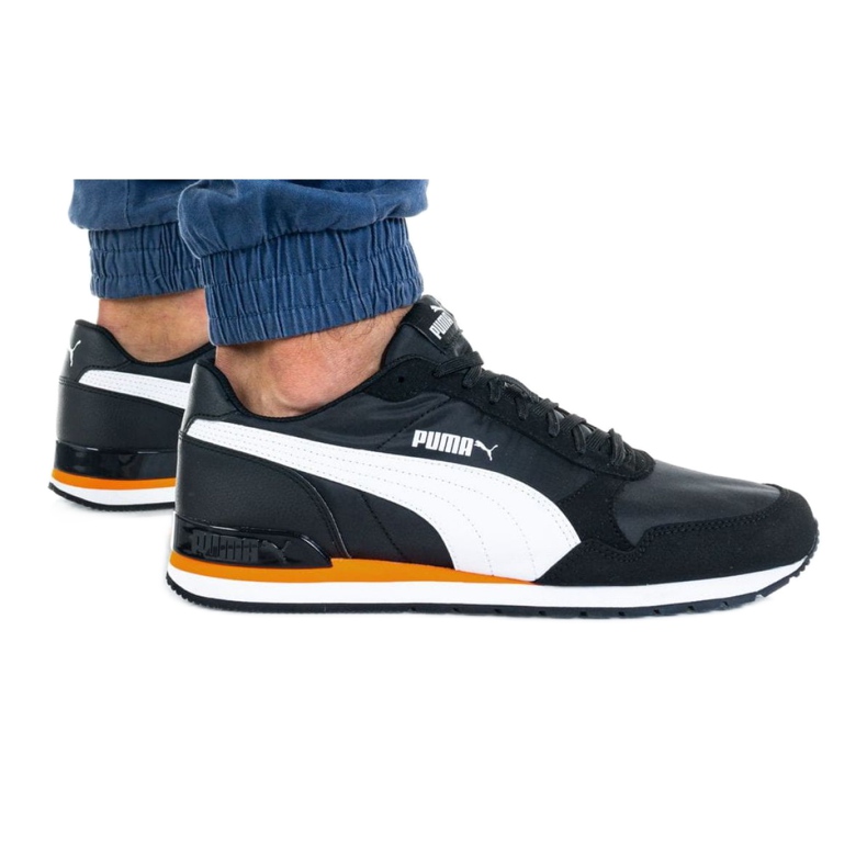 Pantofi Puma St Runner V2 Nl M 365278 33 alb negru portocale 5