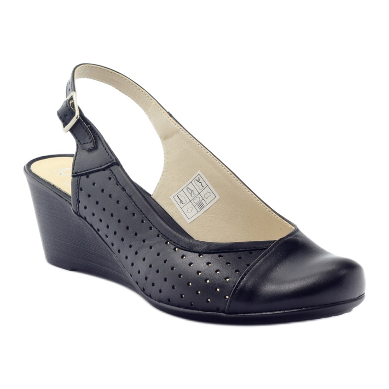 Sandale pentru femei cu vârf acoperit Gregors 591 cz negru 1