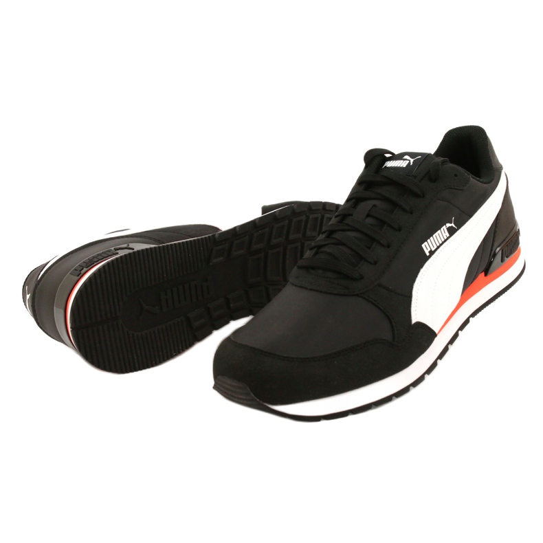 Pantofi Puma St Runner V2 Nl M 365278 33 alb negru portocale 3