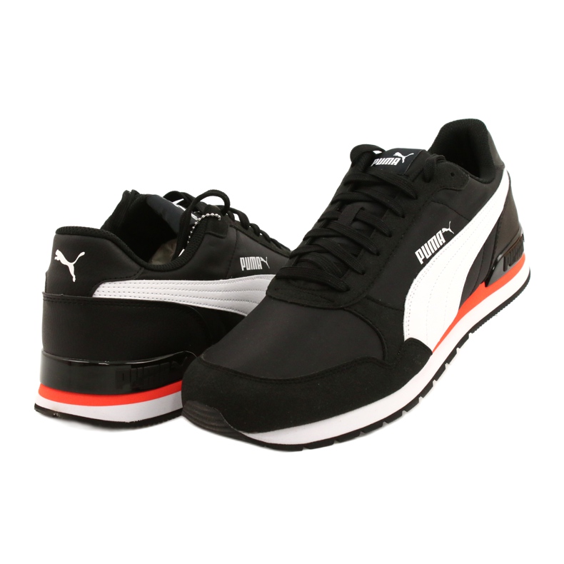Pantofi Puma St Runner V2 Nl M 365278 33 alb negru portocale 2