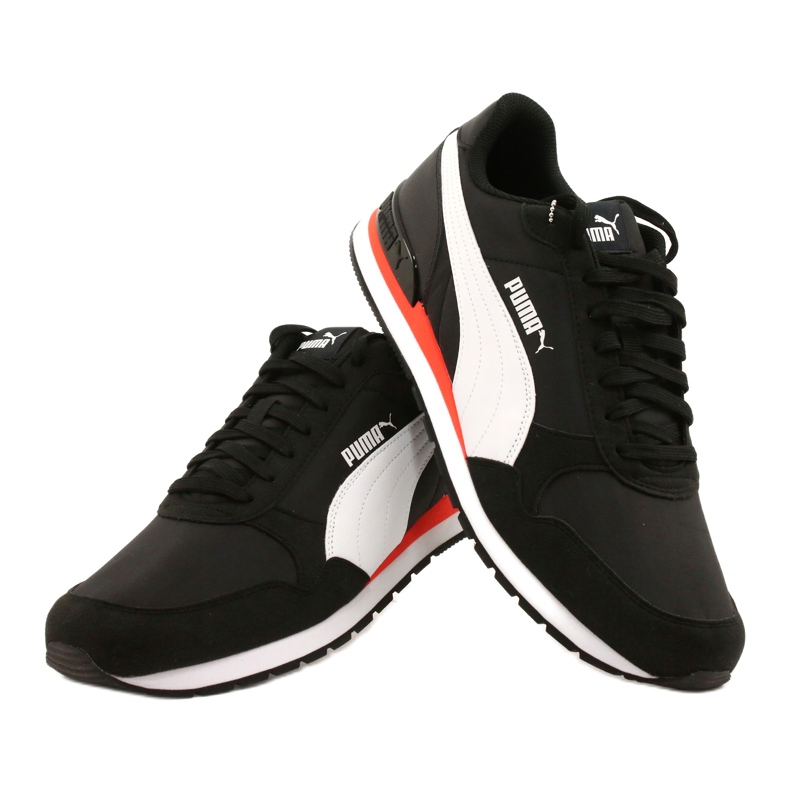 Pantofi Puma St Runner V2 Nl M 365278 33 alb negru portocale 4
