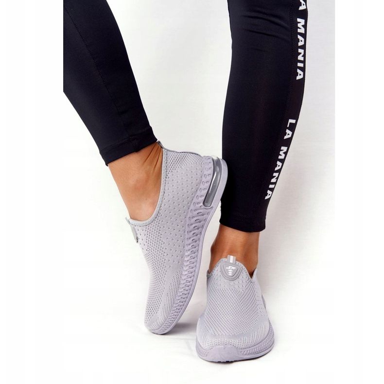 PS1 Încălțăminte sport pentru femei Slip-on Grey Be Stretchy gri 3