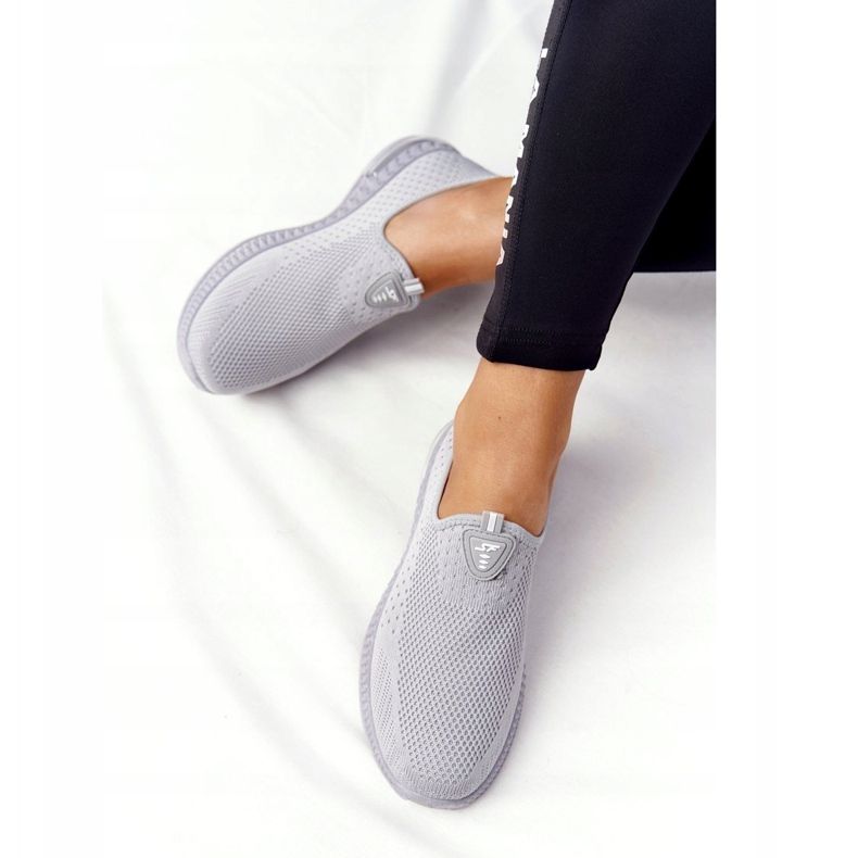 PS1 Încălțăminte sport pentru femei Slip-on Grey Be Stretchy gri 2