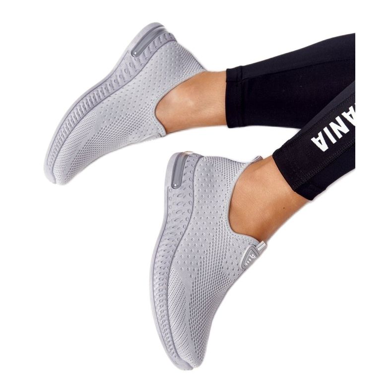PS1 Încălțăminte sport pentru femei Slip-on Grey Be Stretchy gri 1