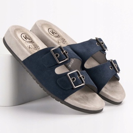 Kylie Papuci clasici bleumarin albastru 2