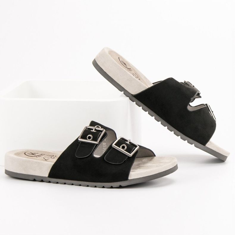 Kylie Papuci negri clasici negru 1