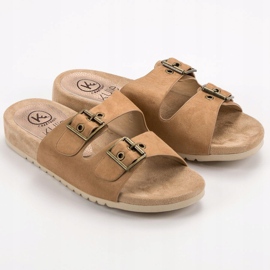 Kylie Papuci clasici maro 2