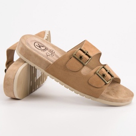 Kylie Papuci clasici maro 1