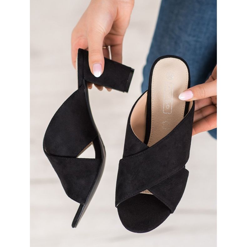 Filippo Papuci din piele neagră negru 2