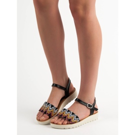 SHELOVET Sandale casual negru 2