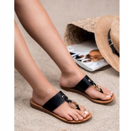 Flip-flops VINCEZA elegante negru 2